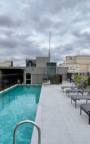 Studio à venda com 27m², 1 quarto e sem vaga Studio à venda com 27m², 1 quarto e sem vagaPiscina