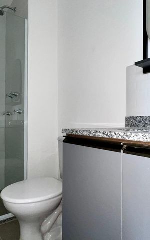 Studio à venda com 27m², 1 quarto e sem vaga Studio à venda com 27m², 1 quarto e sem vagaBanheiro