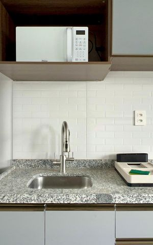 Studio à venda com 27m², 1 quarto e sem vaga Studio à venda com 27m², 1 quarto e sem vagaCozinha