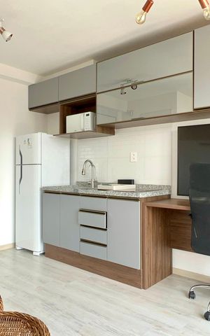 Studio à venda com 27m², 1 quarto e sem vaga Studio à venda com 27m², 1 quarto e sem vagaSala