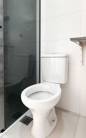 Studio para alugar com 22m², 1 quarto e sem vaga Studio para alugar com 22m², 1 quarto e sem vagaBanheiro Social