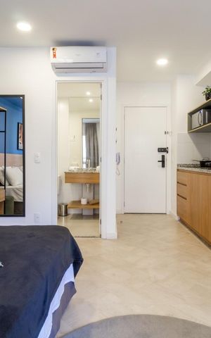 Studio à venda com 26m², 1 quarto e sem vaga Studio à venda com 26m², 1 quarto e sem vagaSala/Quarto