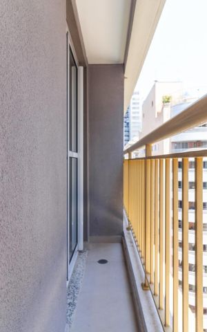 Studio à venda com 26m², 1 quarto e sem vaga Studio à venda com 26m², 1 quarto e sem vagaVaranda