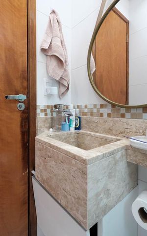 Apartamento para alugar com 55m², 2 quartos e 1 vagaBanheiro
