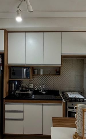 Apartamento à venda com 46m², 2 quartos e 1 vaga Apartamento à venda com 46m², 2 quartos e 1 vagaCozinha 1