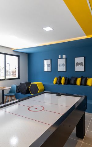 Apartamento para alugar com 42m², 2 quartos e 1 vaga Apartamento para alugar com 42m², 2 quartos e 1 vagaÁrea Comum - Salão de Jogos