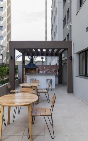Apartamento para alugar com 42m², 2 quartos e 1 vaga Apartamento para alugar com 42m², 2 quartos e 1 vagaÁrea Comum - Churrasqueira