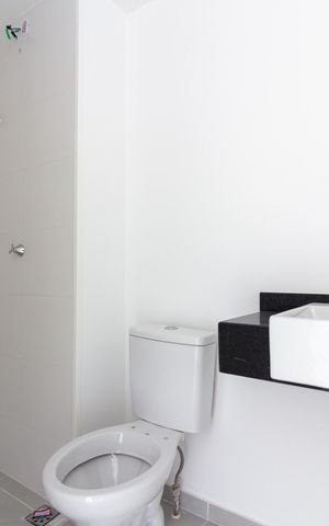 Studio à venda com 27m², 1 quarto e sem vaga Studio à venda com 27m², 1 quarto e sem vagaBanheiro