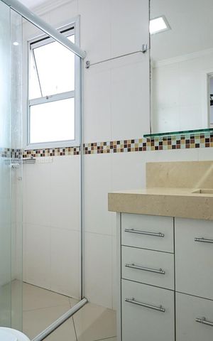Apartamento à venda com 126m², 3 quartos e 2 vagasBanheiro Suíte 