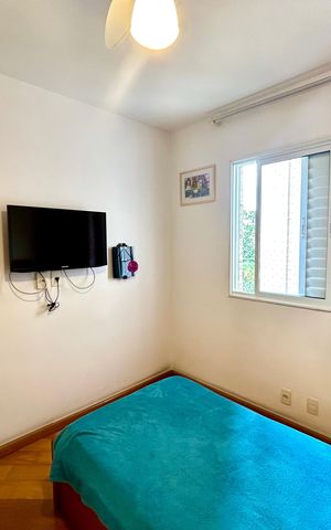 Apartamento à venda com 128m², 4 quartos e 3 vagas Apartamento à venda com 128m², 4 quartos e 3 vagasQuarto 2