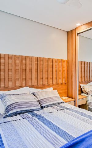 Apartamento à venda com 61m², 2 quartos e 2 vagasQuarto 2 - Suíte
