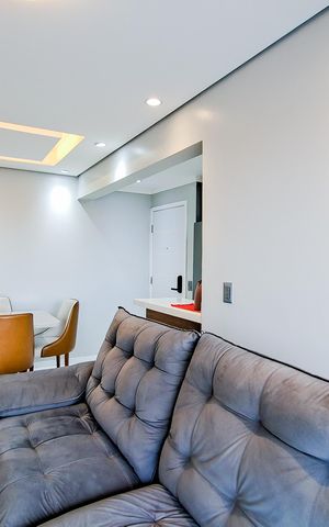 Apartamento à venda com 61m², 2 quartos e 2 vagasSala