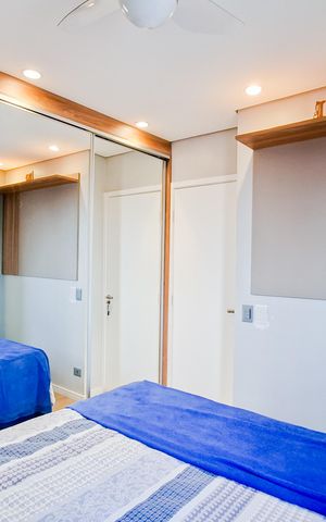 Apartamento à venda com 61m², 2 quartos e 2 vagasQuarto 2 - Suíte