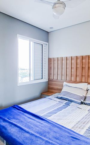 Apartamento à venda com 61m², 2 quartos e 2 vagasQuarto 2 - Suíte