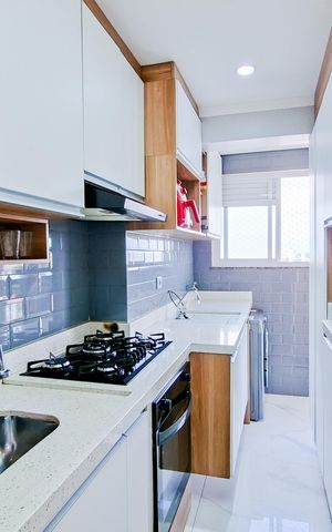 Apartamento à venda com 61m², 2 quartos e 2 vagasCozinha