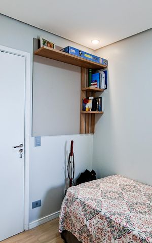 Apartamento à venda com 61m², 2 quartos e 2 vagasQuarto 1