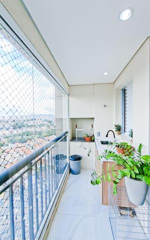 Apartamento à venda com 61m², 2 quartos e 2 vagasVaranda da Sala