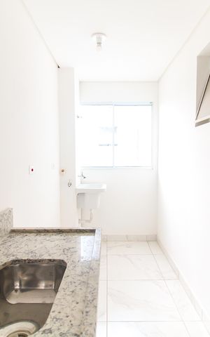 Apartamento para alugar com 56m², 2 quartos e 1 vaga Apartamento para alugar com 56m², 2 quartos e 1 vagaCozinha e Área de Serviço