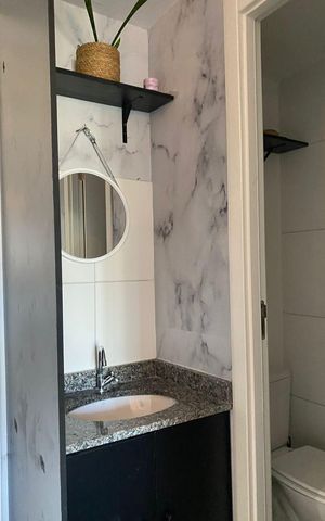 Apartamento para alugar com 47m², 2 quartos e sem vaga Apartamento para alugar com 47m², 2 quartos e sem vagaBanheiro