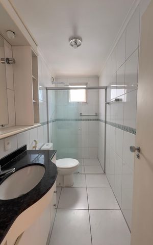 Apartamento à venda com 60m², 1 quarto e 1 vaga Apartamento à venda com 60m², 1 quarto e 1 vagaBanheiro
