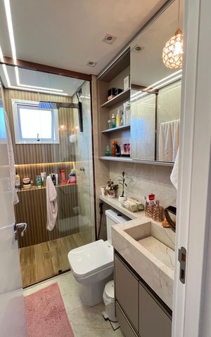 Apartamento à venda com 59m², 2 quartos e 1 vagaBanheiro