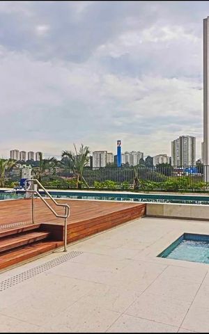 Apartamento para alugar com 46m², 1 quarto e 1 vaga Apartamento para alugar com 46m², 1 quarto e 1 vagaÁrea comum - Piscina