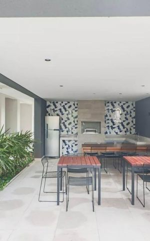 Apartamento para alugar com 46m², 1 quarto e 1 vaga Apartamento para alugar com 46m², 1 quarto e 1 vagaÁrea comum - Churrasqueira