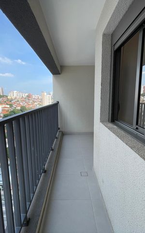 Apartamento para alugar com 46m², 1 quarto e 1 vaga Apartamento para alugar com 46m², 1 quarto e 1 vagaVaranda