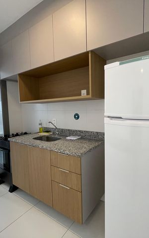 Apartamento para alugar com 46m², 1 quarto e 1 vaga Apartamento para alugar com 46m², 1 quarto e 1 vagaCozinha e Área de Serviço