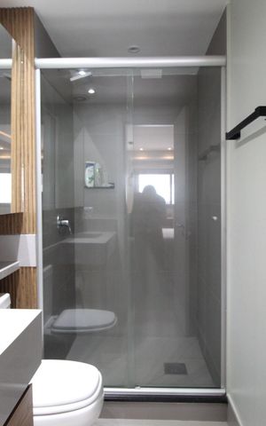 Apartamento à venda com 48m², 1 quarto e 1 vagaBanheiro da Suíte 1