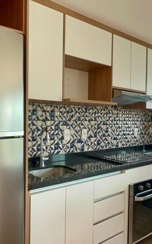 Apartamento para alugar com 55m², 1 quarto e 2 vagas Apartamento para alugar com 55m², 1 quarto e 2 vagasCozinha