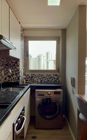 Apartamento para alugar com 55m², 1 quarto e 2 vagas Apartamento para alugar com 55m², 1 quarto e 2 vagasCozinha