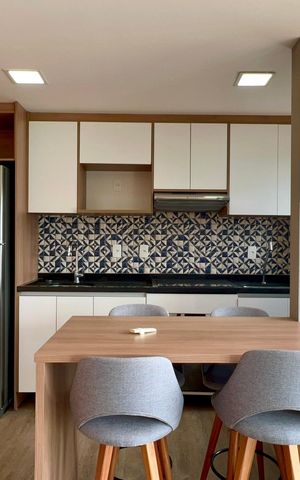 Apartamento para alugar com 55m², 1 quarto e 2 vagas Apartamento para alugar com 55m², 1 quarto e 2 vagasCozinha