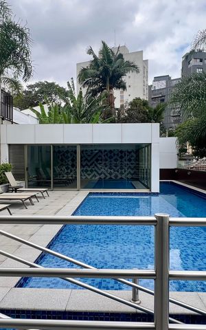 Apartamento para alugar com 55m², 1 quarto e 2 vagas Apartamento para alugar com 55m², 1 quarto e 2 vagasPiscina