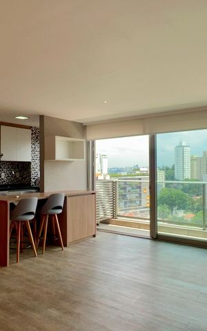 Apartamento para alugar com 55m², 1 quarto e 2 vagas Apartamento para alugar com 55m², 1 quarto e 2 vagasSala