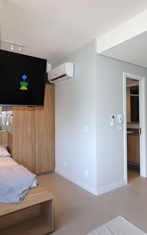 Studio à venda com 30m², 1 quarto e 1 vagaEspaço integrado - Dormitório