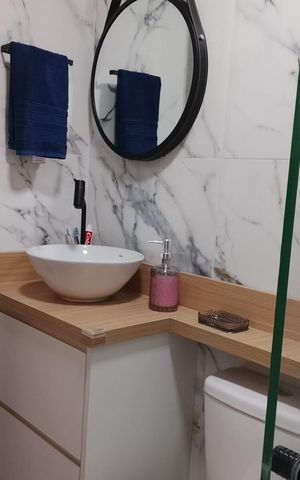 Apartamento à venda com 36m², 2 quartos e sem vaga Apartamento à venda com 36m², 2 quartos e sem vagaBanheiro