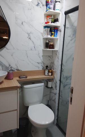 Apartamento à venda com 36m², 2 quartos e sem vaga Apartamento à venda com 36m², 2 quartos e sem vagaBanheiro