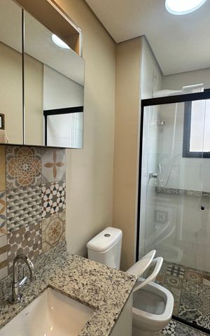 Apartamento para alugar com 46m², 1 quarto e 1 vaga Apartamento para alugar com 46m², 1 quarto e 1 vagaBanheiro