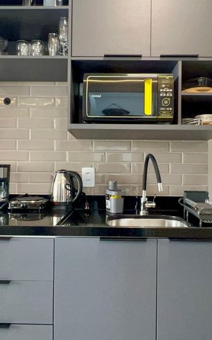 Studio à venda com 26m², 1 quarto e sem vaga Studio à venda com 26m², 1 quarto e sem vagaCozinha