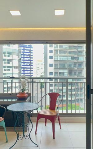 Studio à venda com 26m², 1 quarto e sem vaga Studio à venda com 26m², 1 quarto e sem vagaVaranda