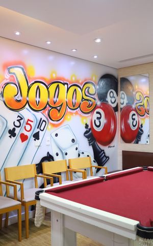 Apartamento à venda com 44m², 2 quartos e 1 vagaÁrea comum - Sala de jogos