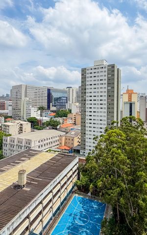 Apartamento para alugar com 34m², 1 quarto e 1 vaga Apartamento para alugar com 34m², 1 quarto e 1 vagaVaranda da Sala - Vista