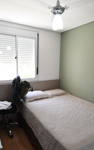 Apartamento à venda com 77m², 3 quartos e 2 vagasQuarto 2
