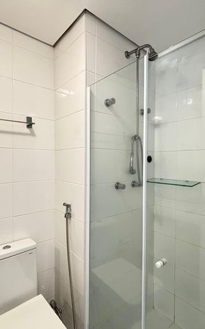 Apartamento para alugar com 55m², 1 quarto e 1 vaga Apartamento para alugar com 55m², 1 quarto e 1 vagaBanheiro
