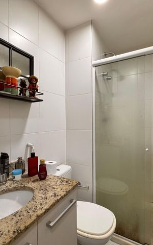 Apartamento para alugar com 80m², 2 quartos e 1 vagaBanheiro Social