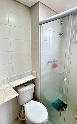 Apartamento para alugar com 65m², 2 quartos e 1 vaga Apartamento para alugar com 65m², 2 quartos e 1 vagaBanheiro da Suíte