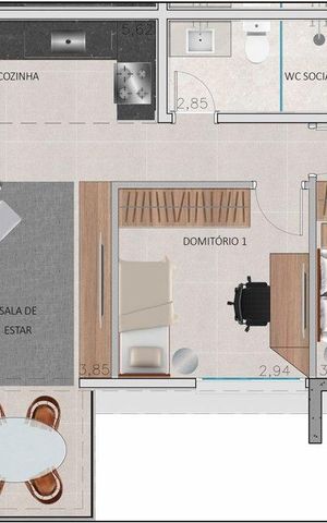 Apartamento à venda com 72m², 2 quartos e 2 vagas