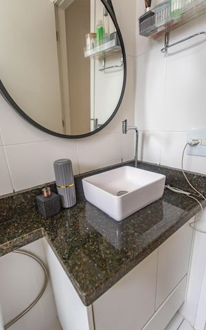 Apartamento à venda com 44m², 2 quartos e 1 vaga Apartamento à venda com 44m², 2 quartos e 1 vagaBanheiro