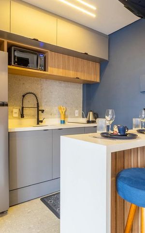 Studio à venda com 26m², 1 quarto e sem vaga Studio à venda com 26m², 1 quarto e sem vagaCozinha